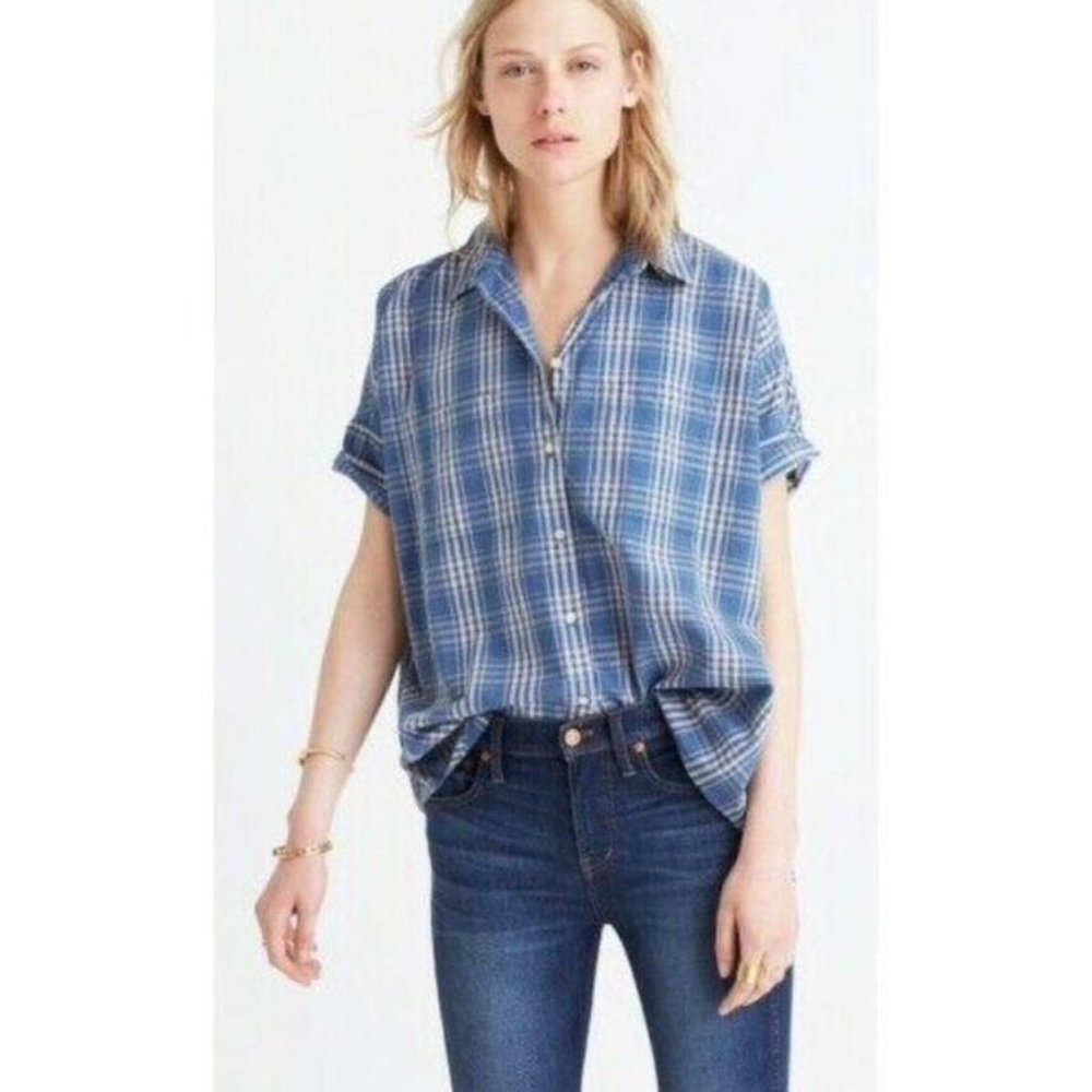 Madewell Courier Button-Up Shirt in Cohen Plaid